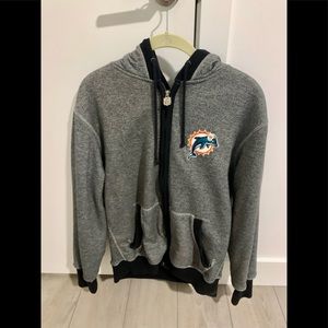 Vintage Miami Dolphins NFL ProLine Zip-Up Hoodie - Medium - Lightly Used